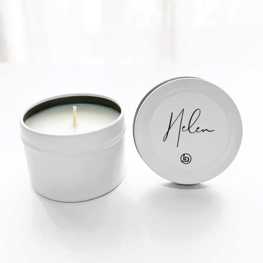 Personalised Candle Tin with Name Soy Candle