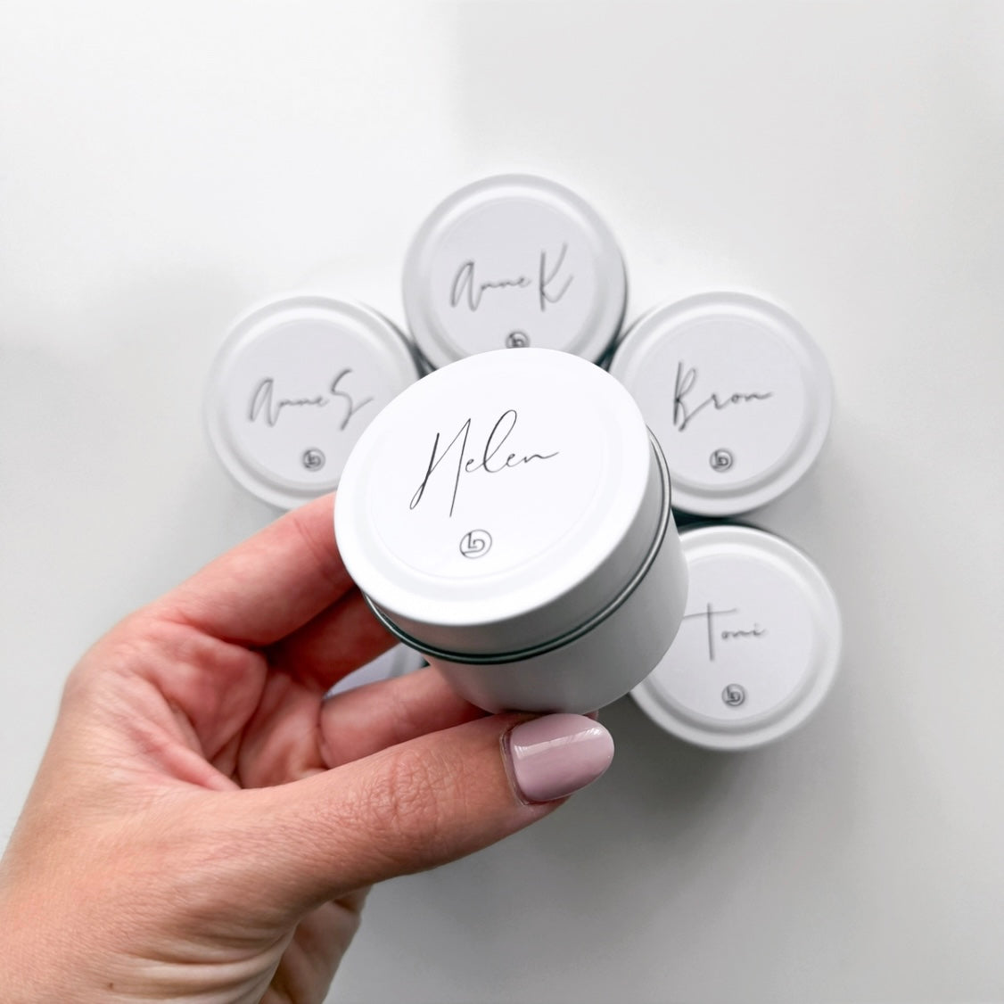 Personalised Candle Tin with Name Soy Candle