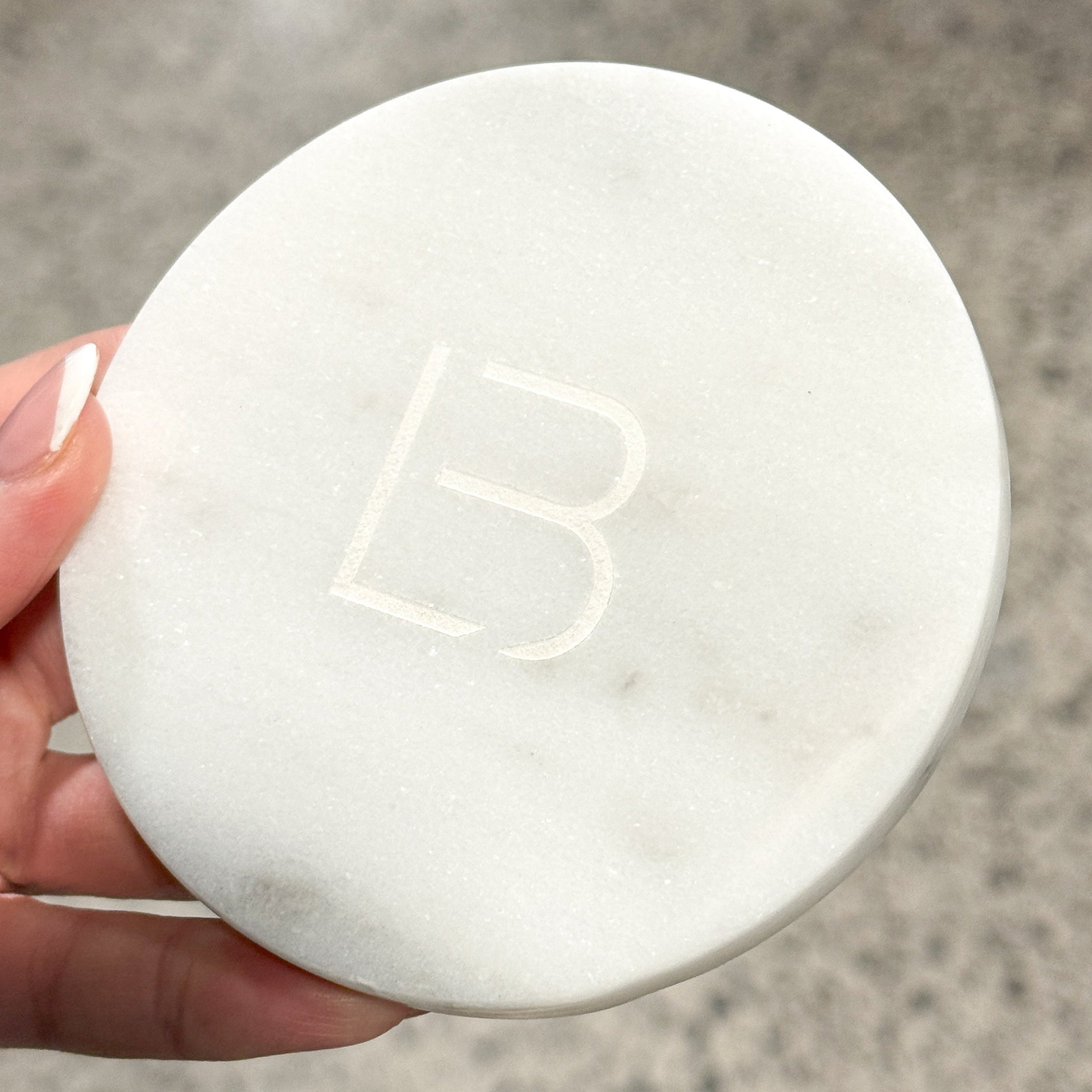 Premium Engraved Marble Coasters (MOQ 10)