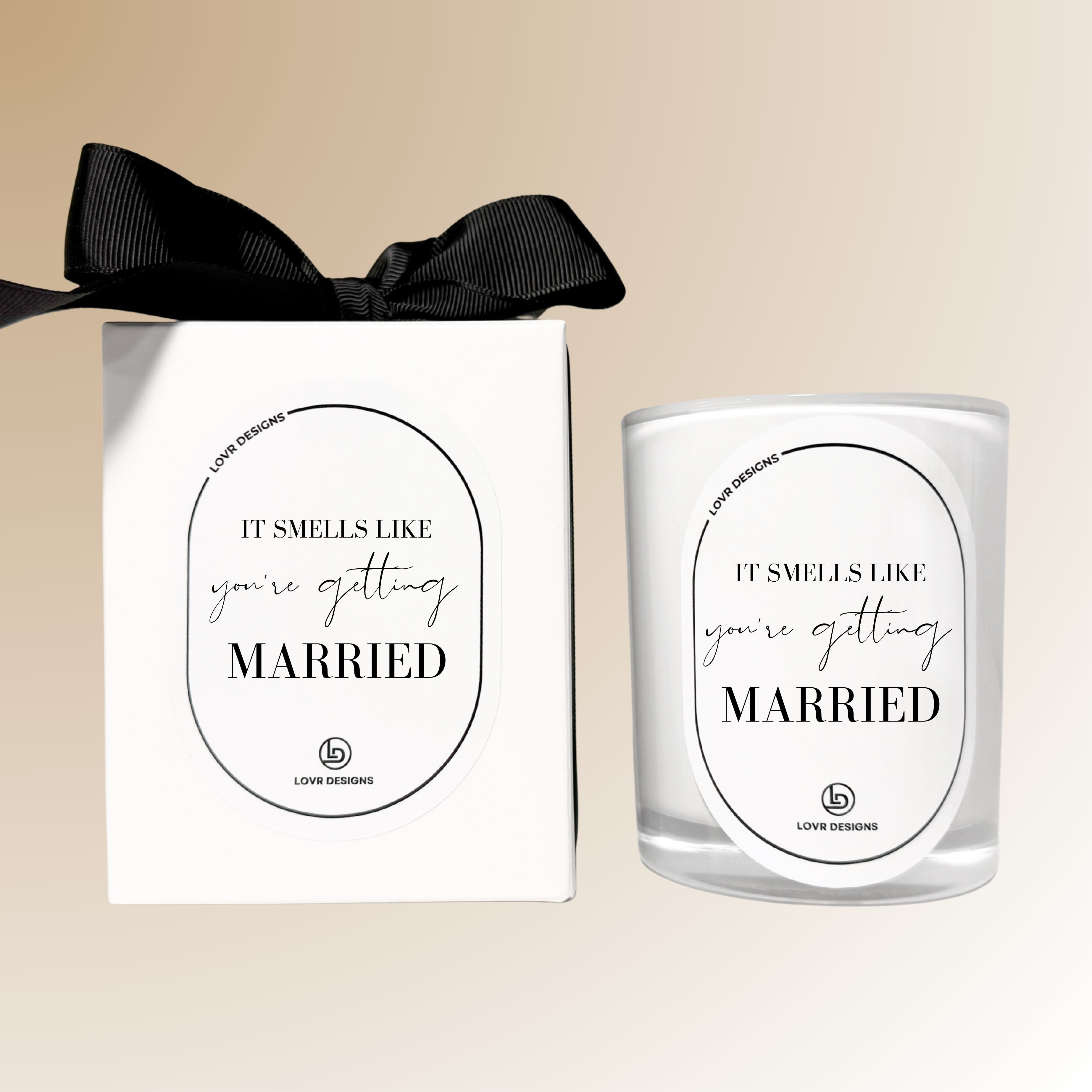 Personalised 'It Smells Like You’re Getting Married' Soy Candle