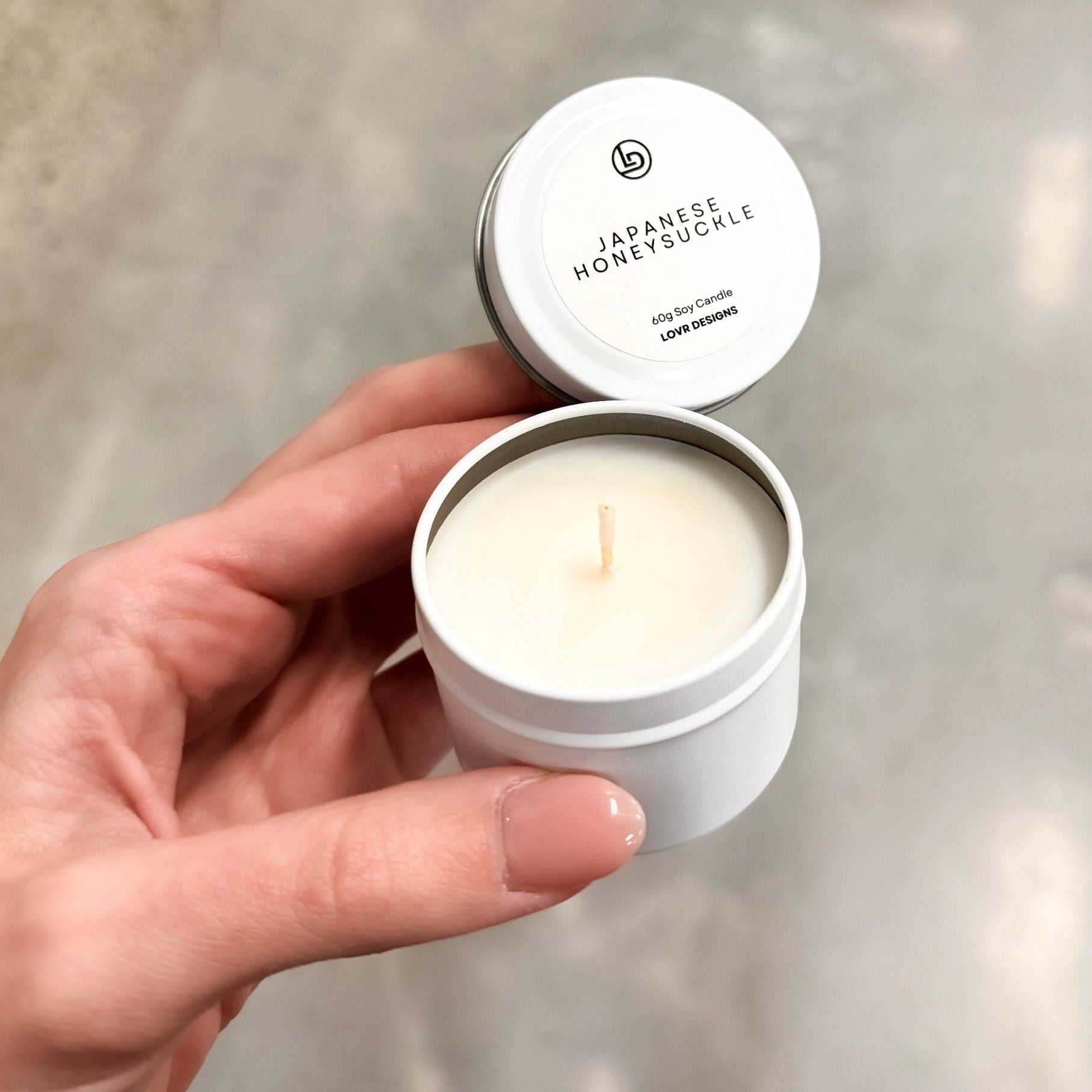 Japanese Honeysuckle Soy Candle Tin