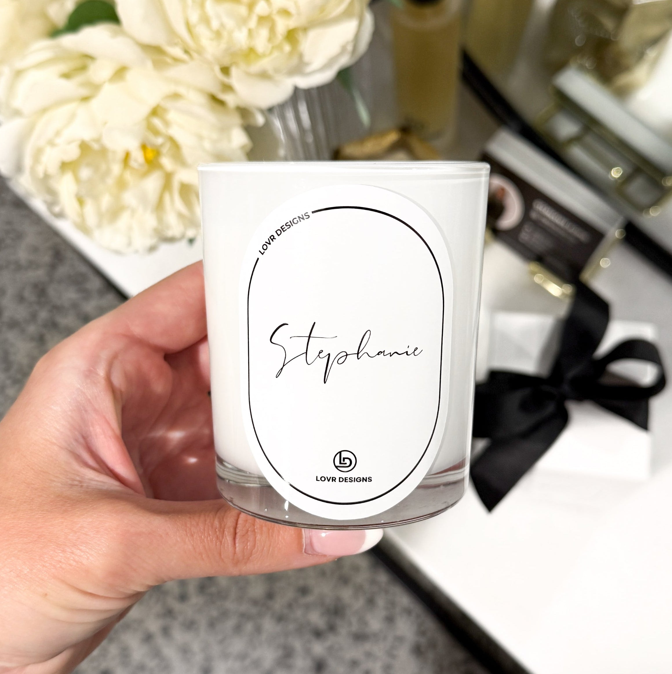 Personalised 'Will You Be My' Candle - Bridal Edition