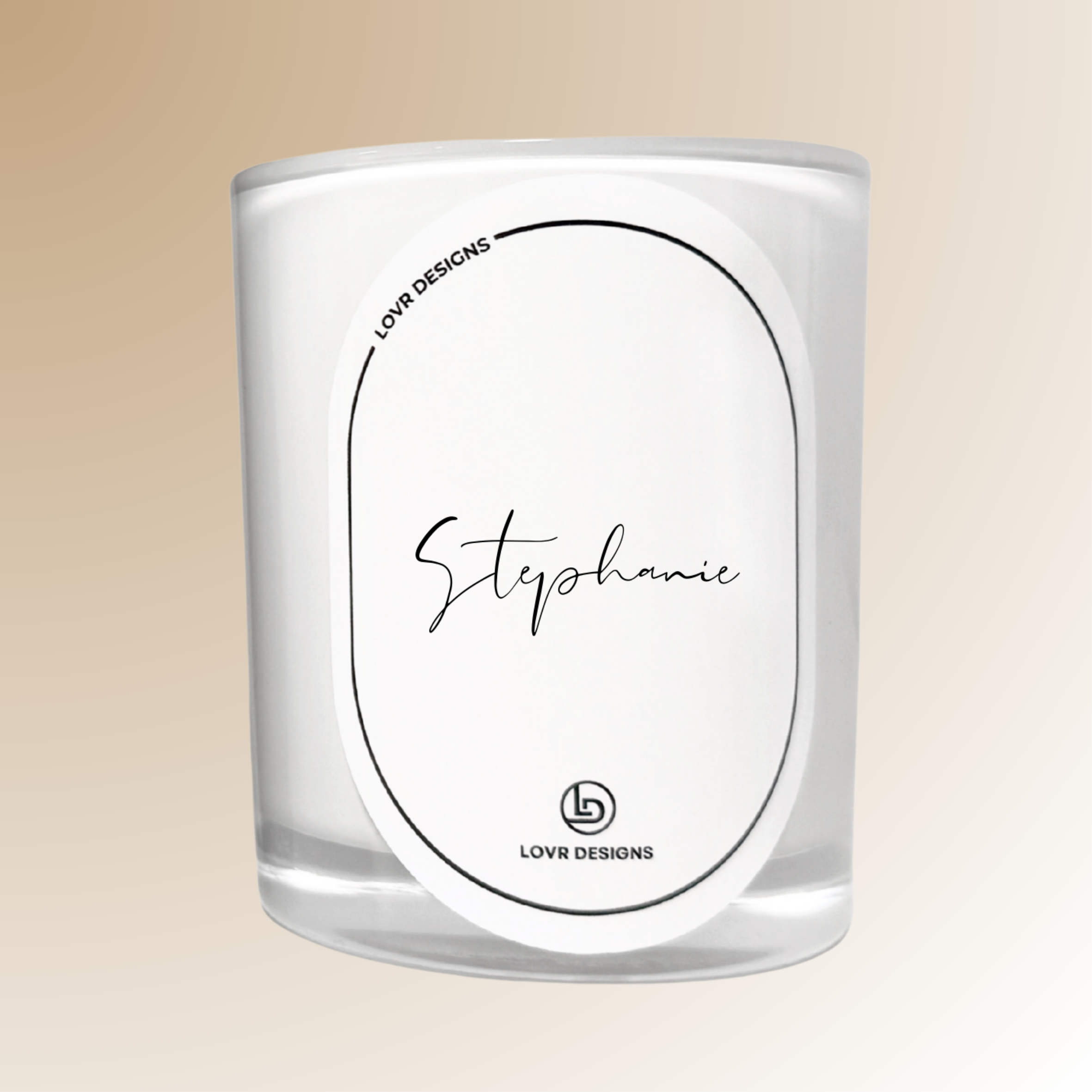 Personalised Name Soy Candle