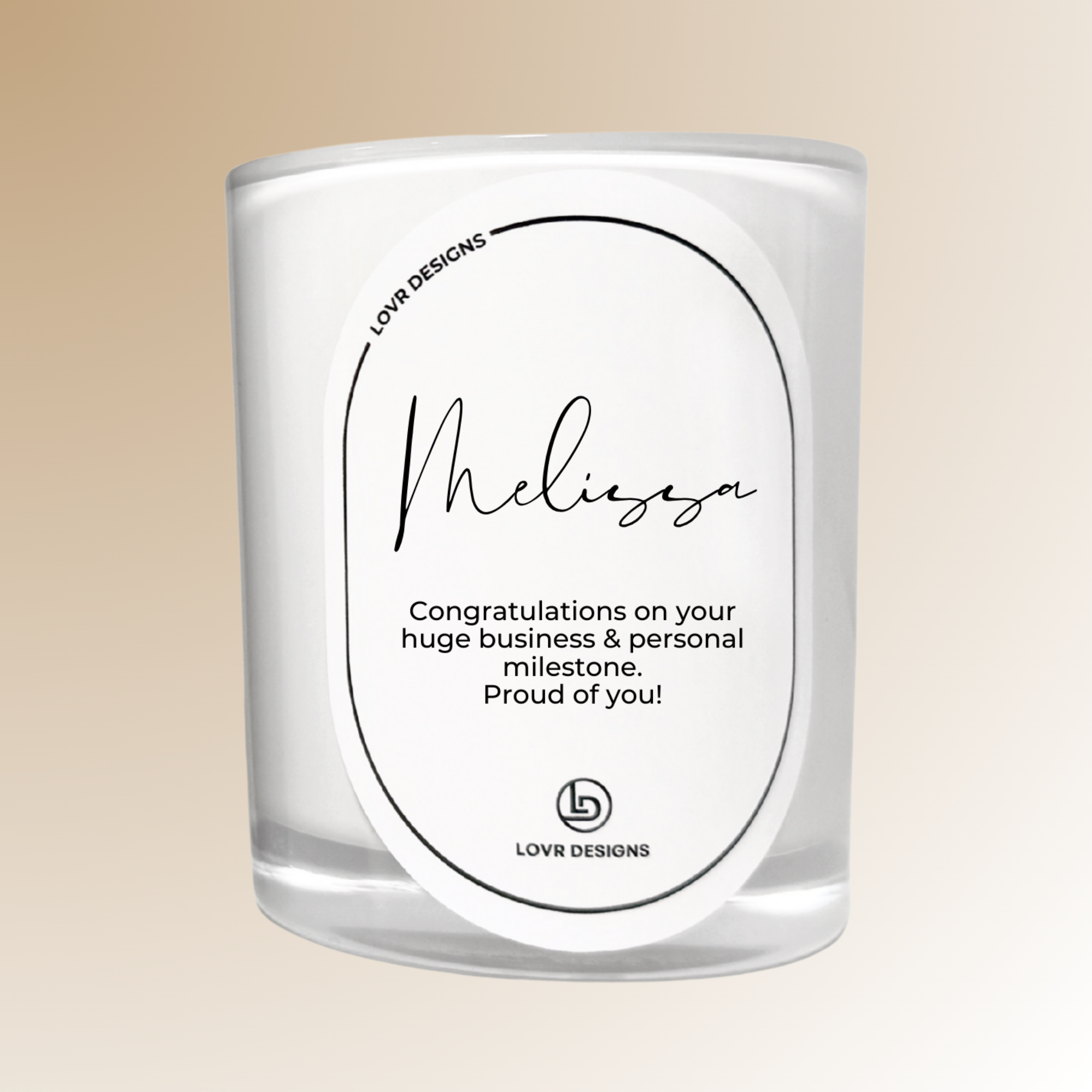 Write Your Own Message Soy Candle