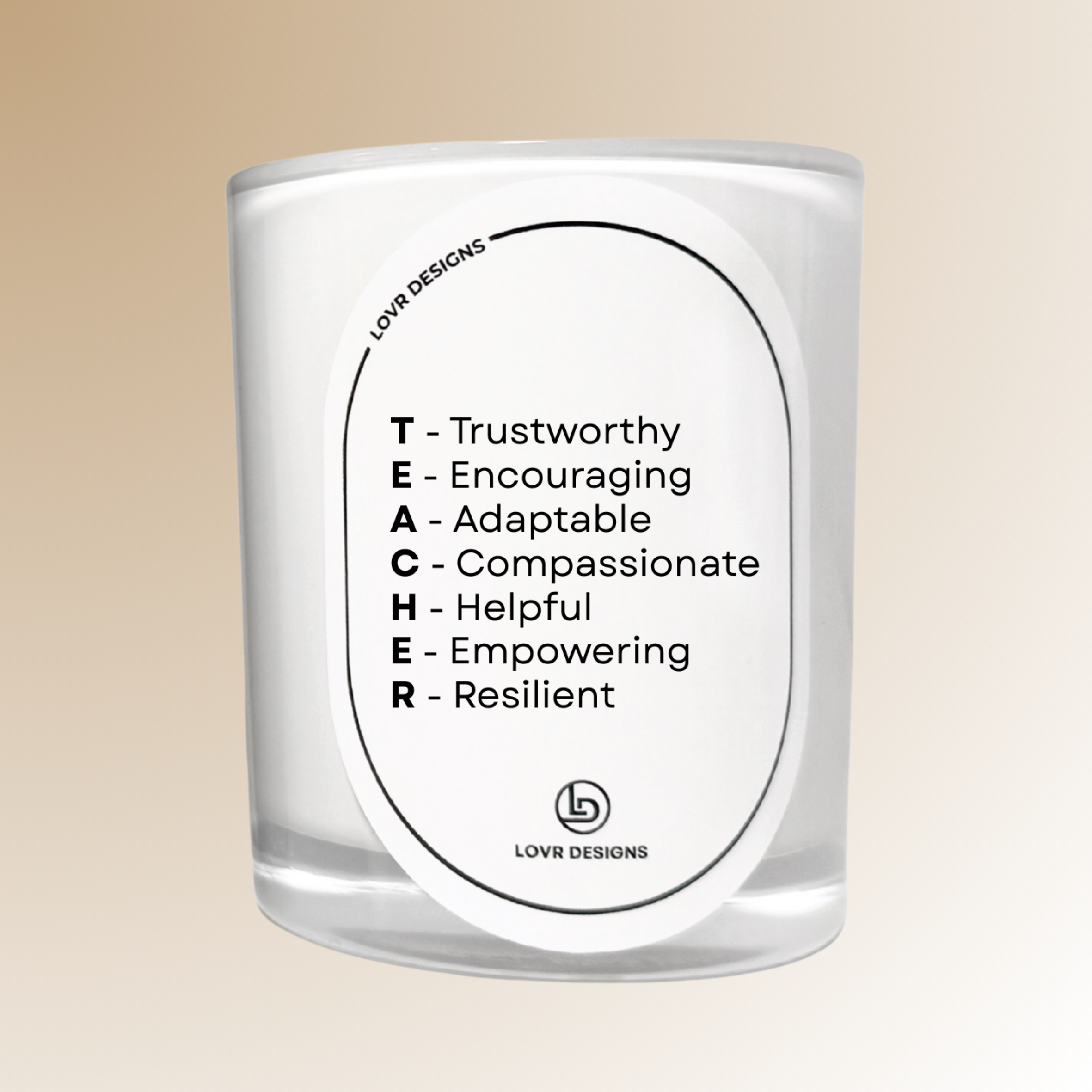 TEACHER Acronym Candle