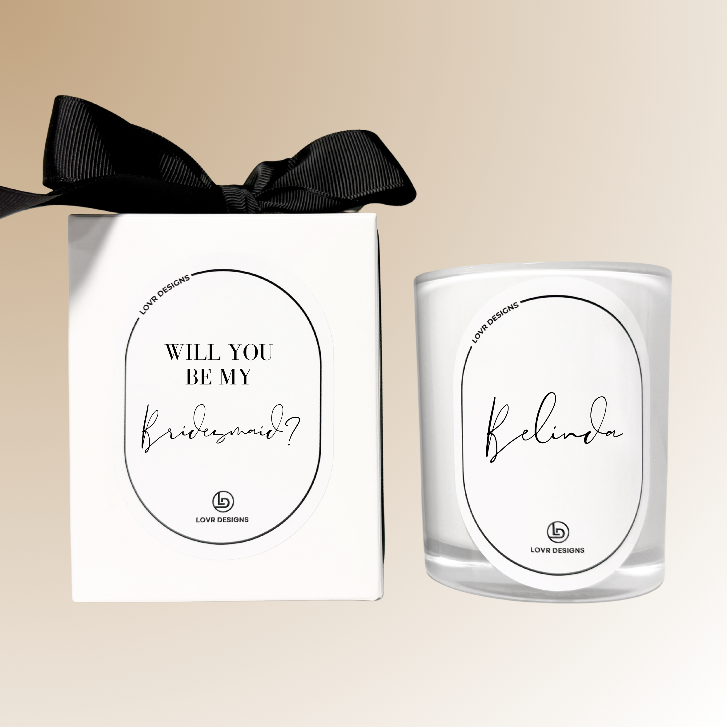 Personalised 'Will You Be My' Candle - Godparent Edition