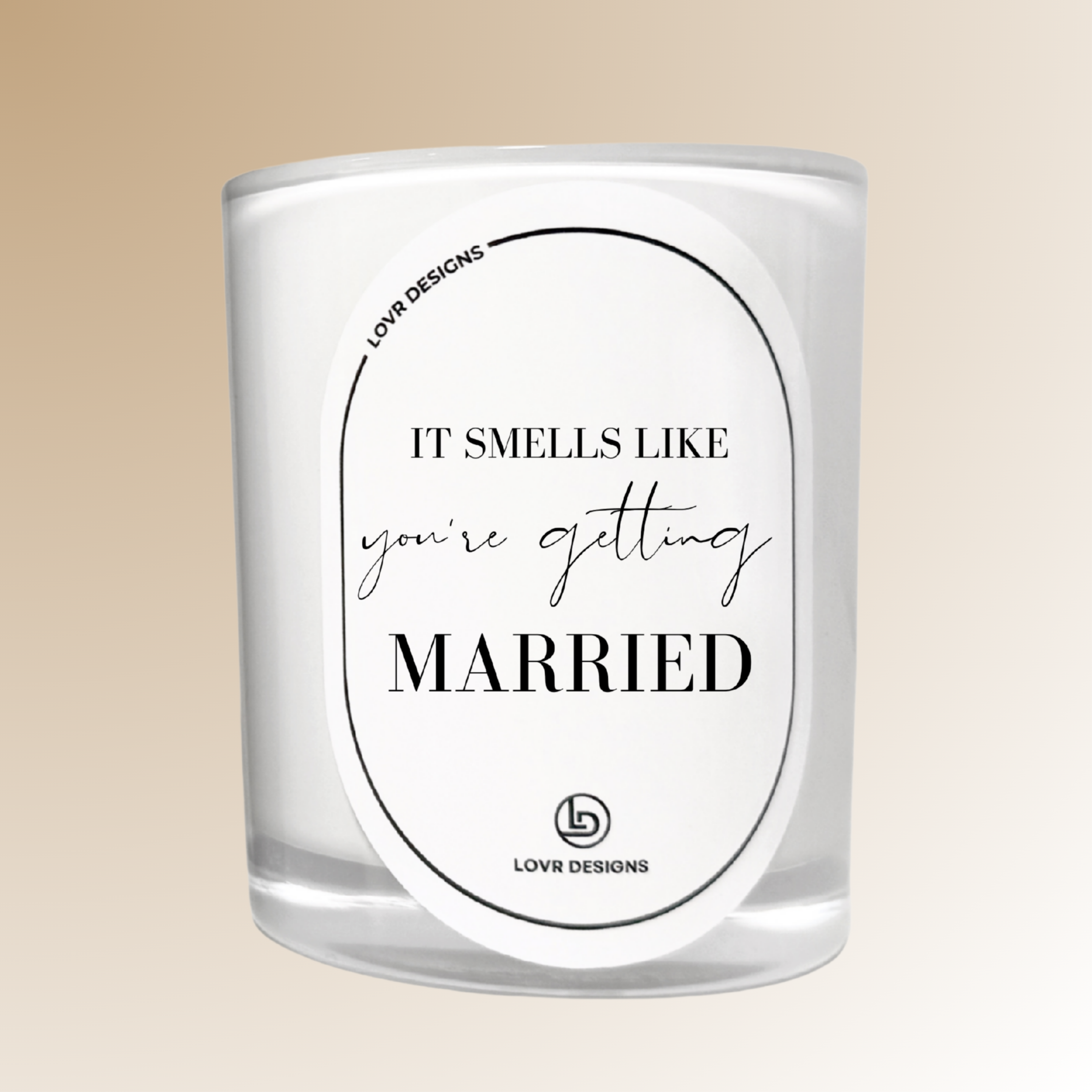 Personalised 'It Smells Like You’re Getting Married' Soy Candle