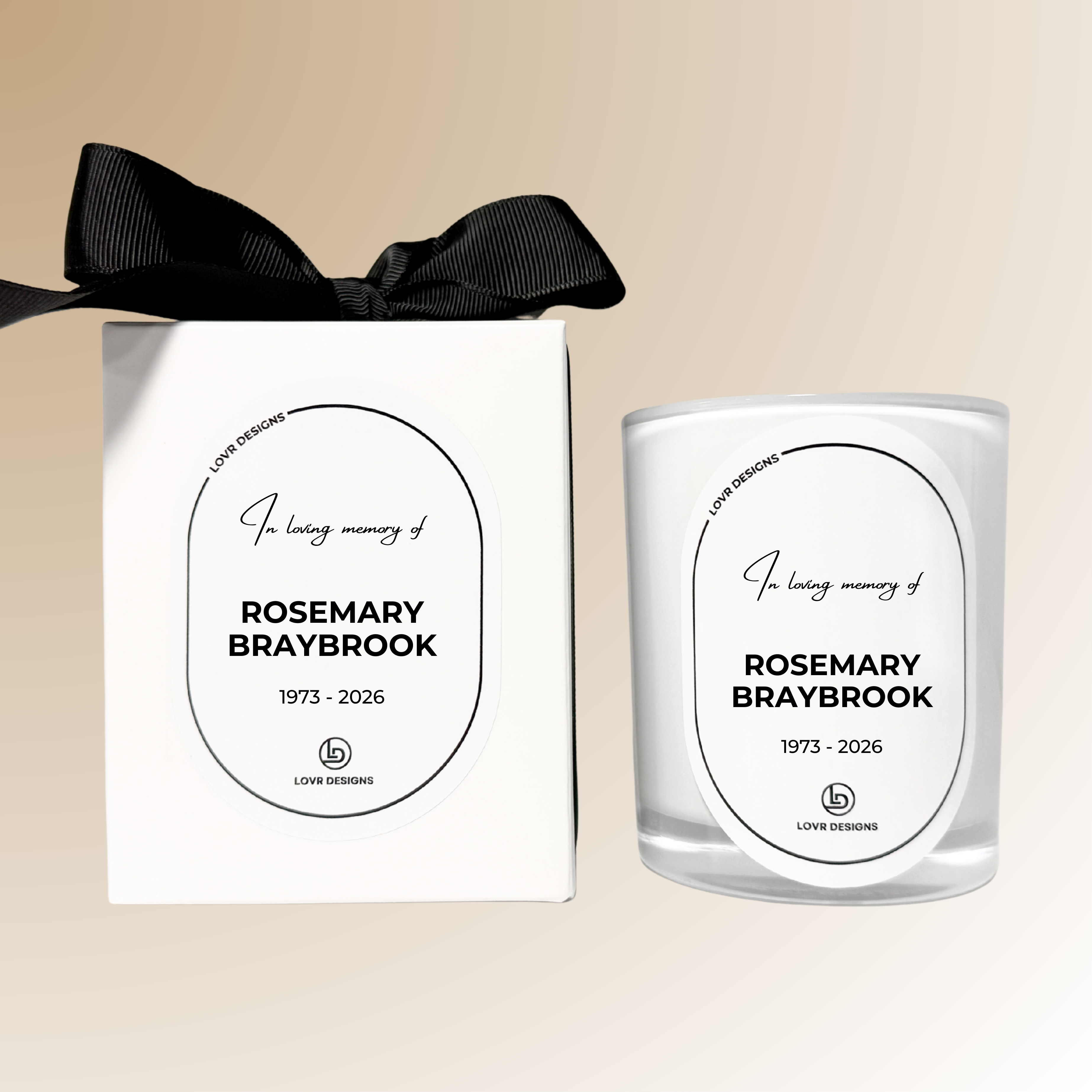 In Loving Memory Memorial of ROSEMARY BRAYBROOK (With ribbon)