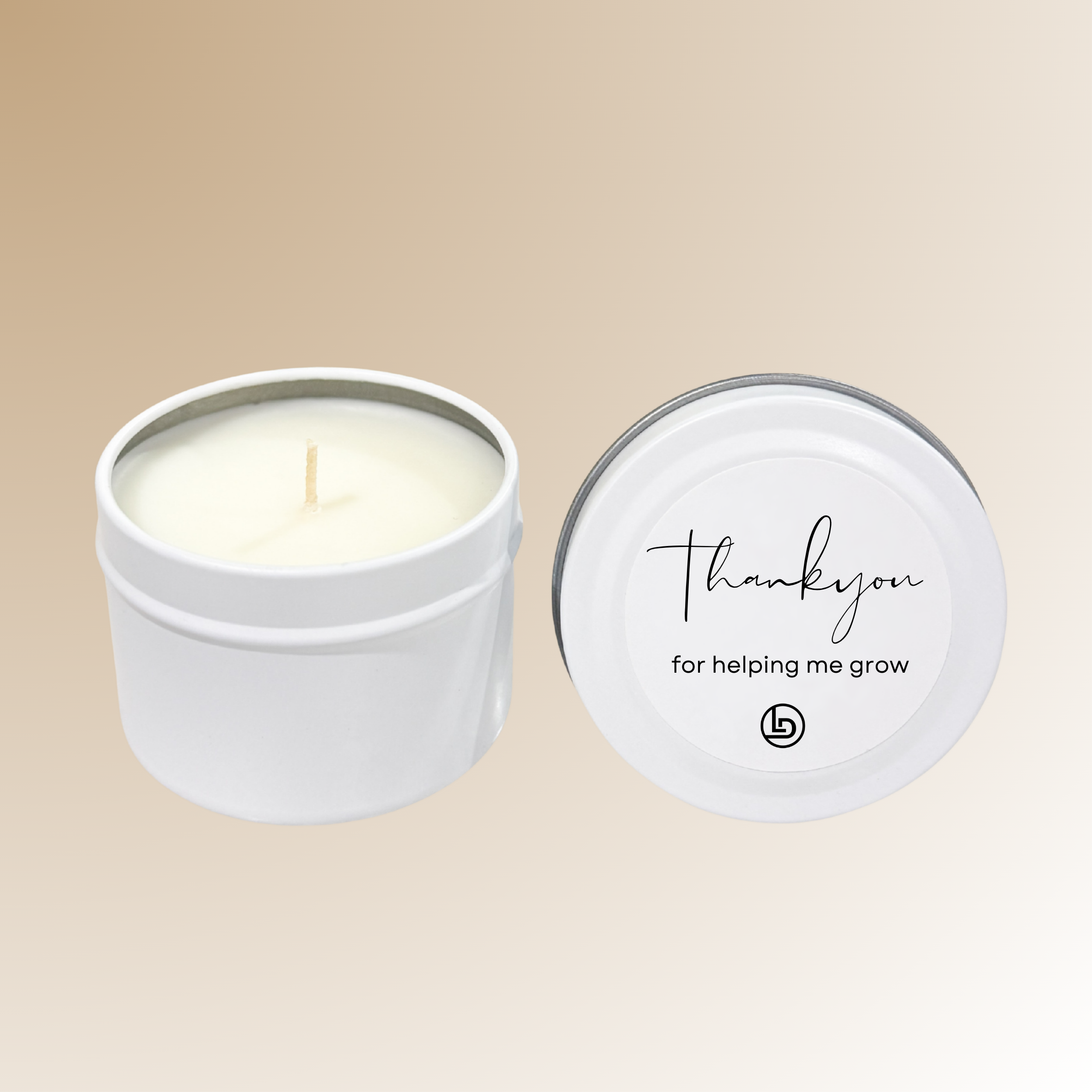 Thankyou for helping me grow - Teacher Candle Tin