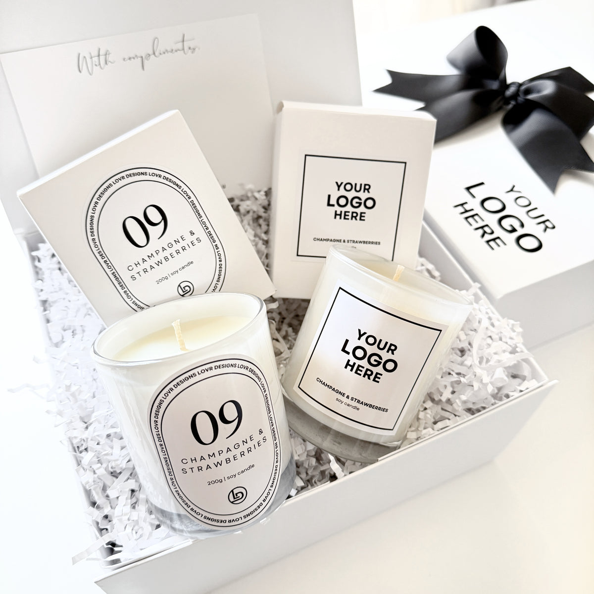 The Candle Duo – Custom Branded Gift Hamper | Lovr Designs