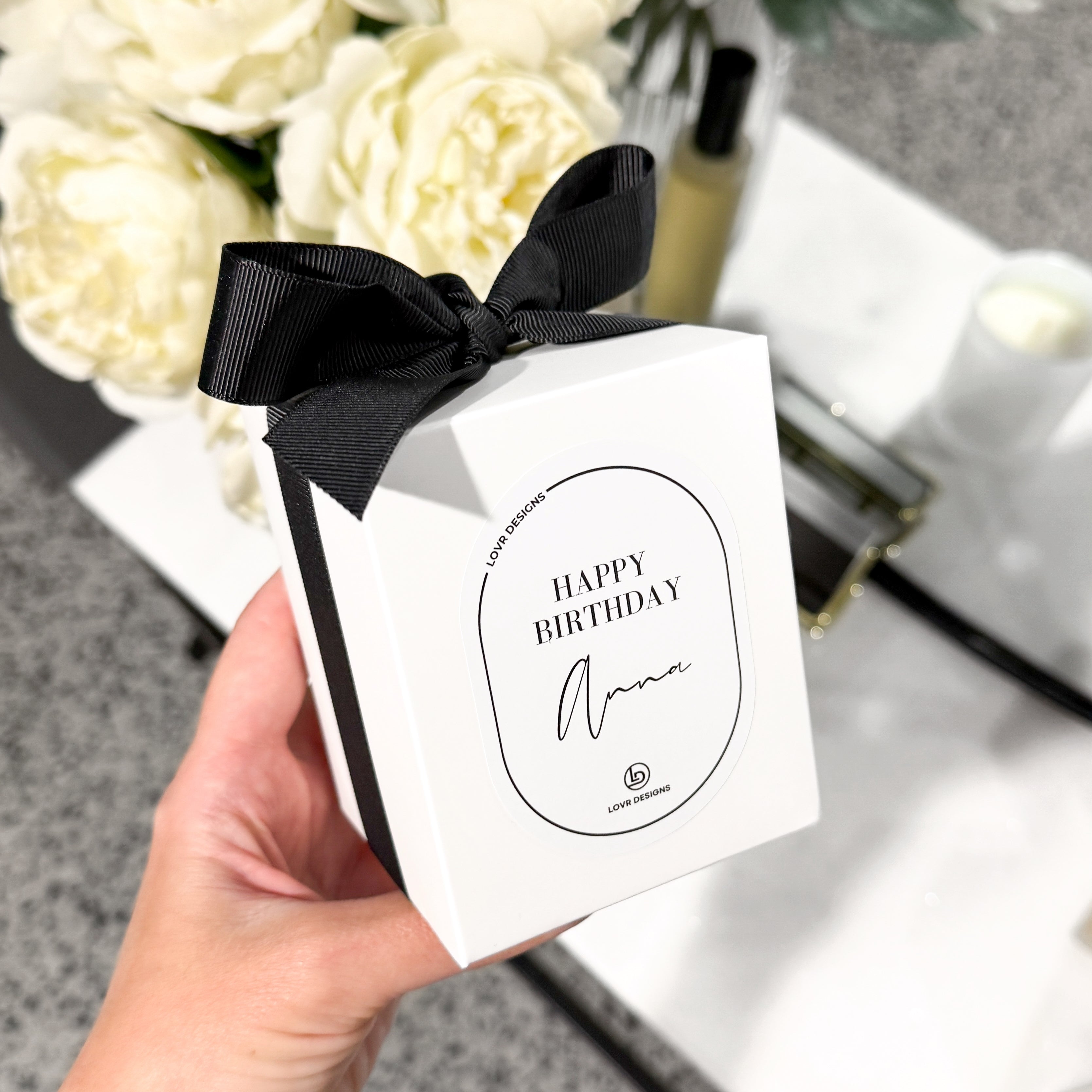 Personalised Happy Birthday Soy Candle