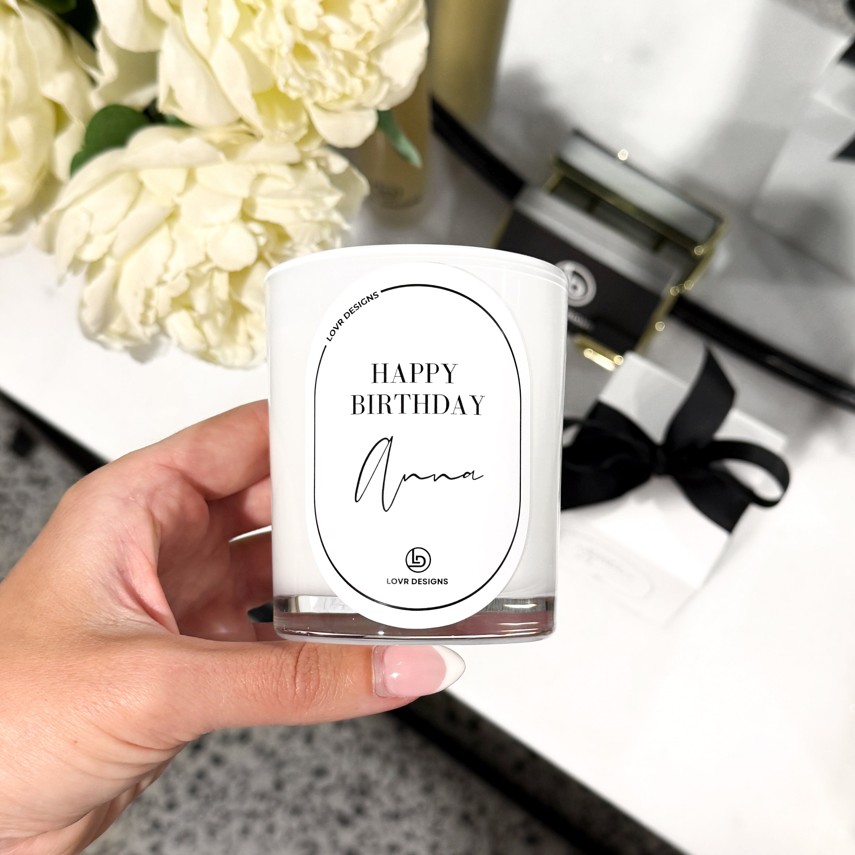Personalised Happy Birthday Soy Candle