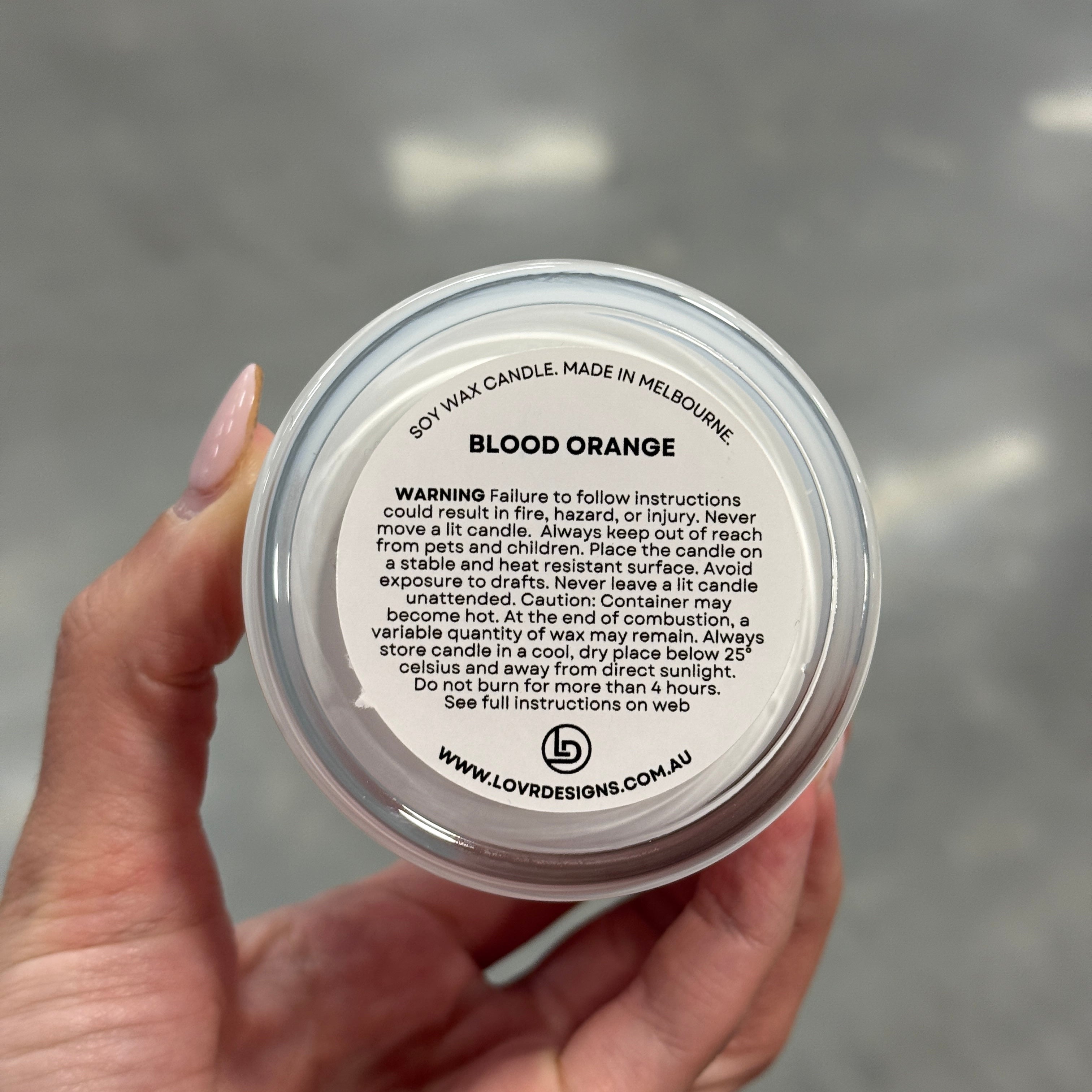 (Perfectly Imperfect) Medium 200g Candle - Blood Orange