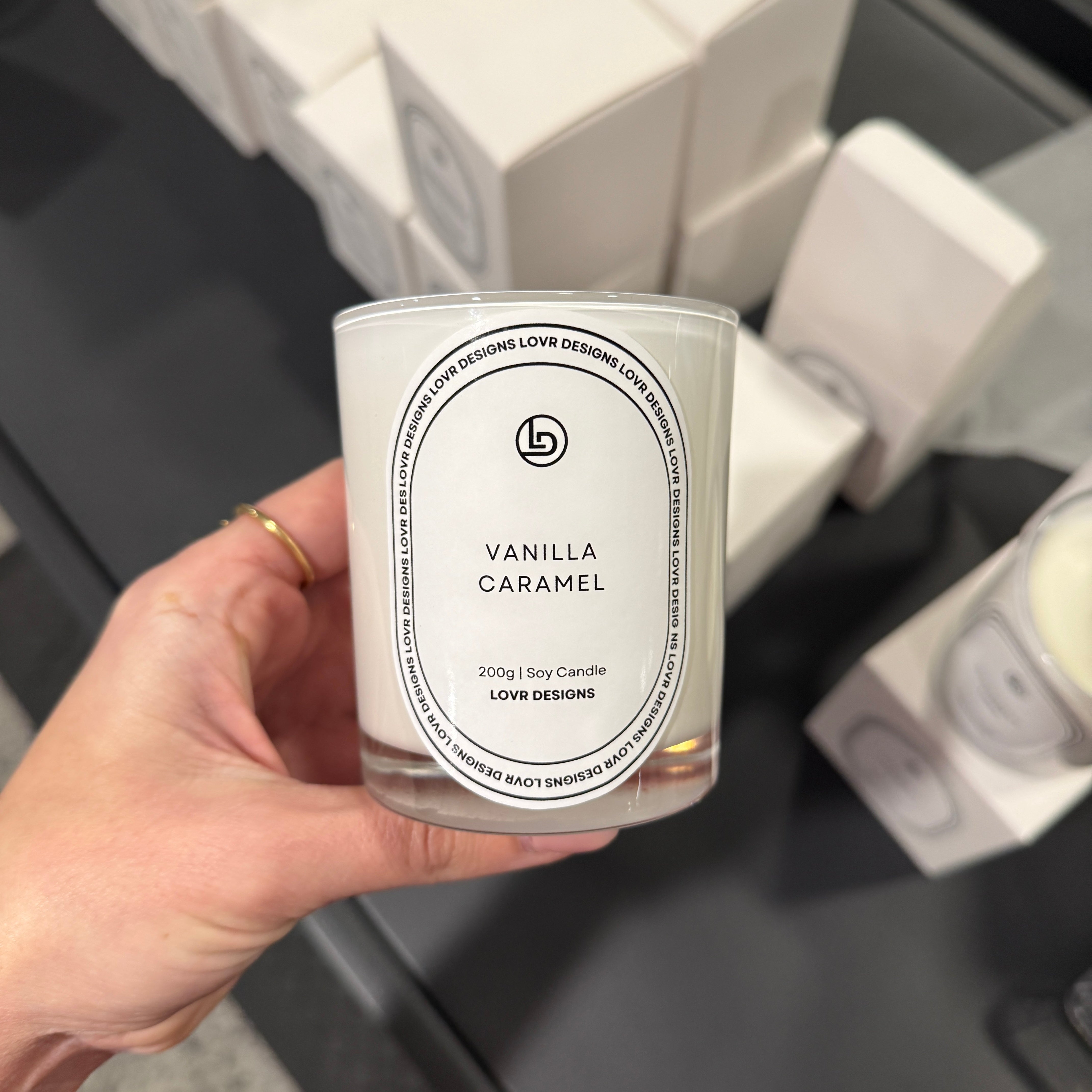 (Unreleased Collection) Medium 200g Candle - VANILLA CARAMEL