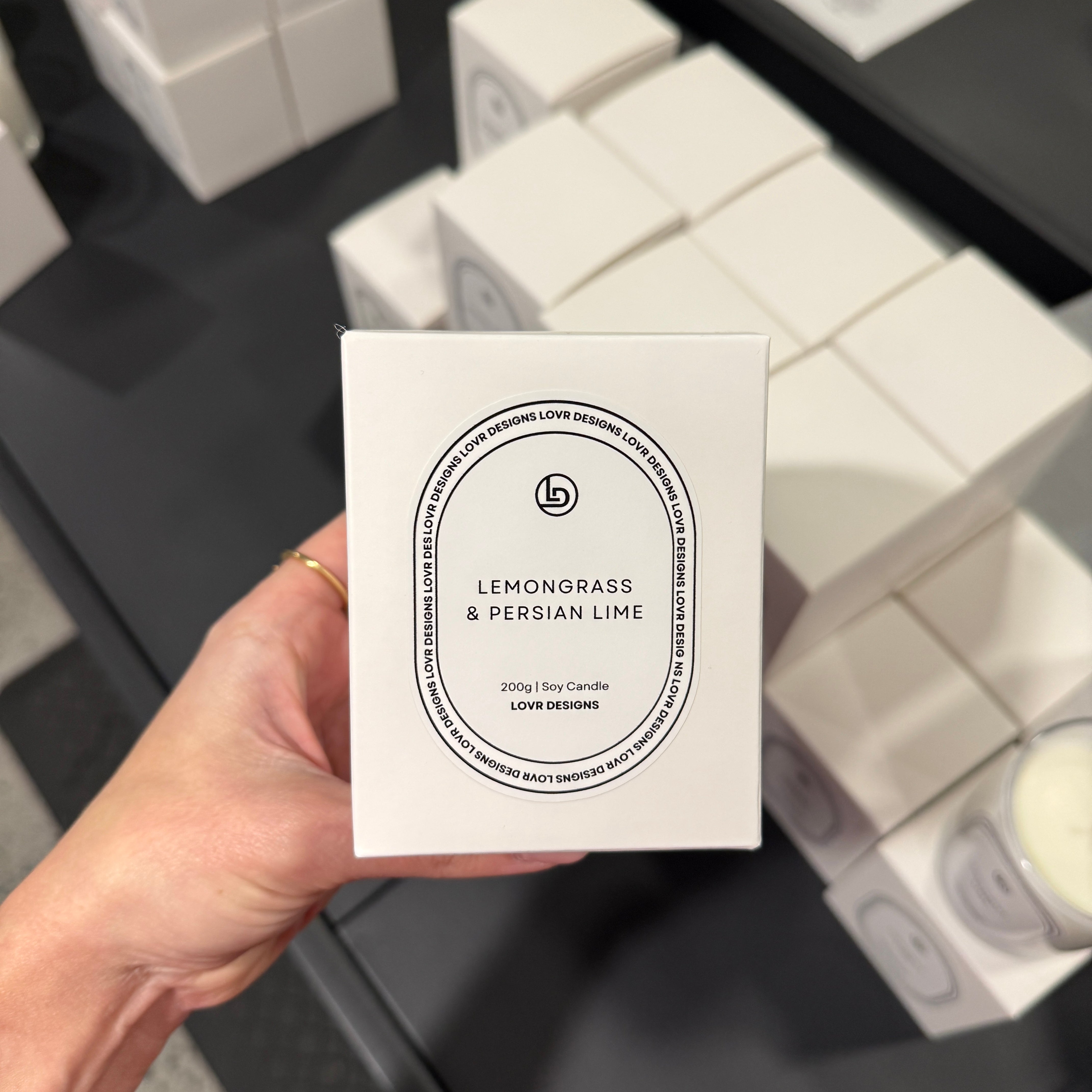 (Unreleased Collection) Medium 200g Candle - LEMONGRASS & PERSIAN LIME