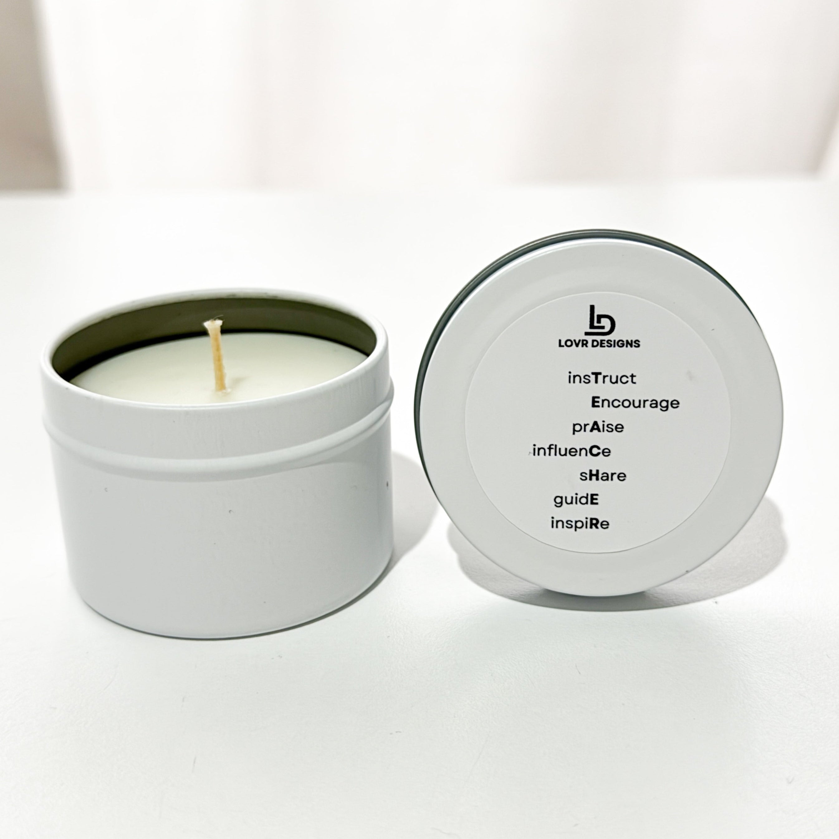 TEACHER Acronym Candle Tin
