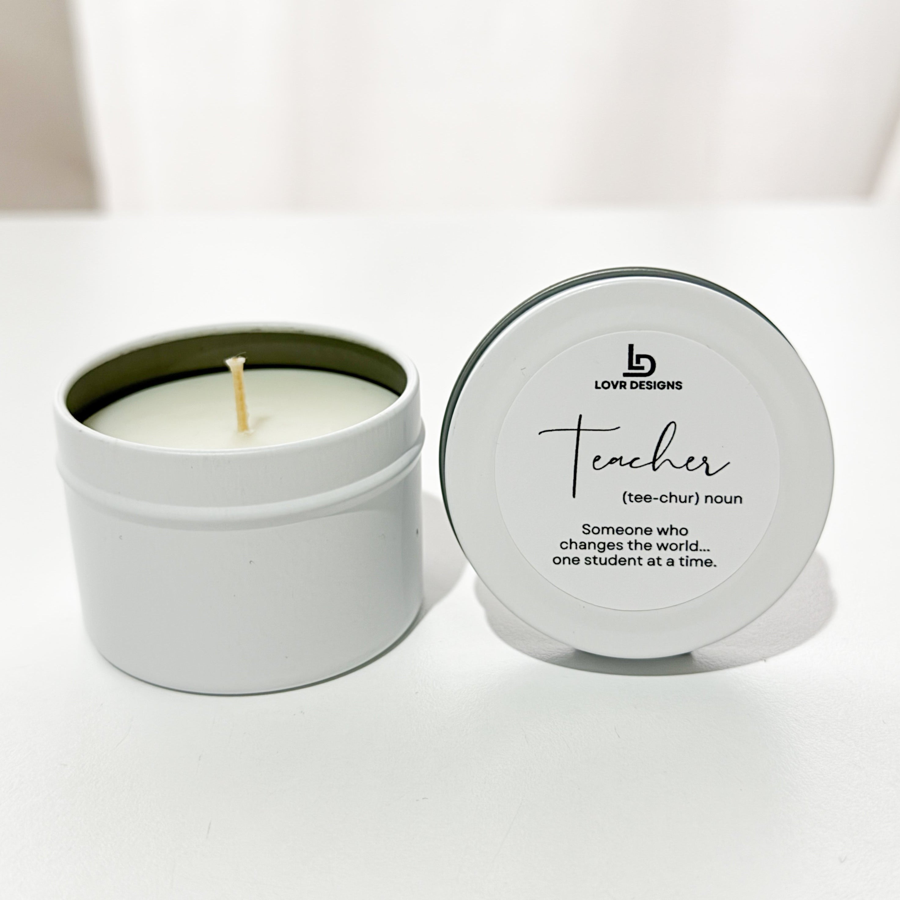 Teacher Dictionary Meaning Candle Tin