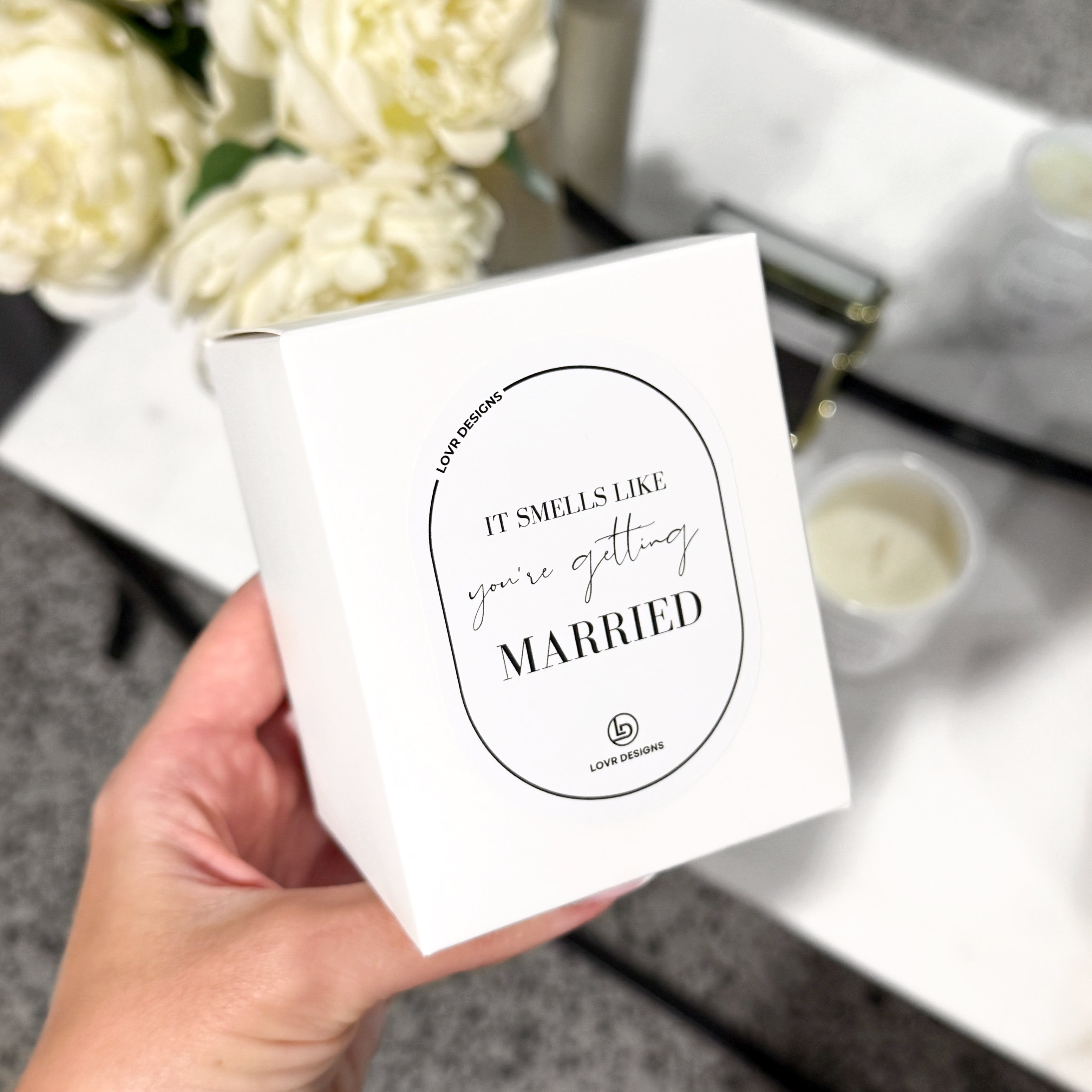 Personalised 'It Smells Like You’re Getting Married' Soy Candle