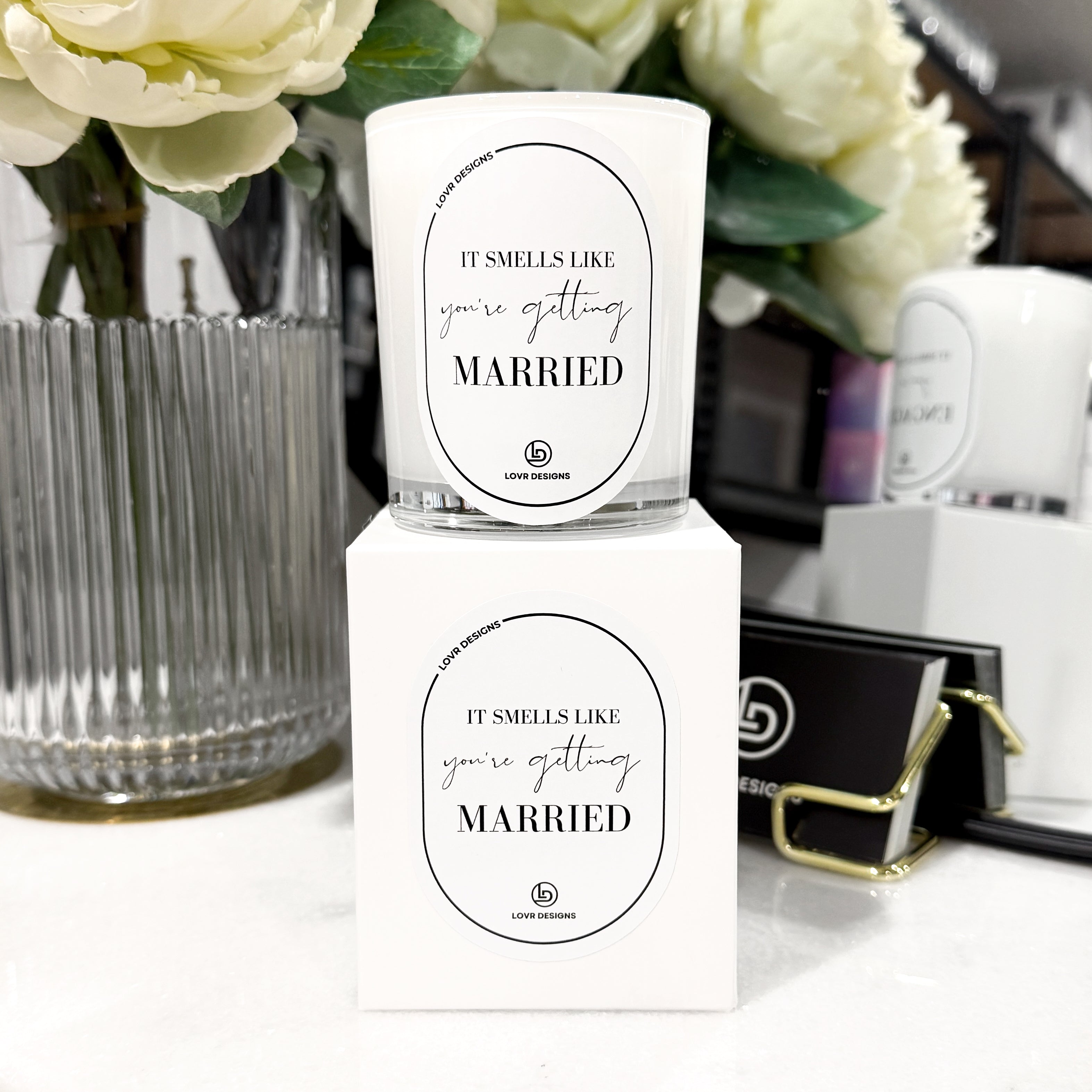 Personalised 'It Smells Like You’re Getting Married' Soy Candle