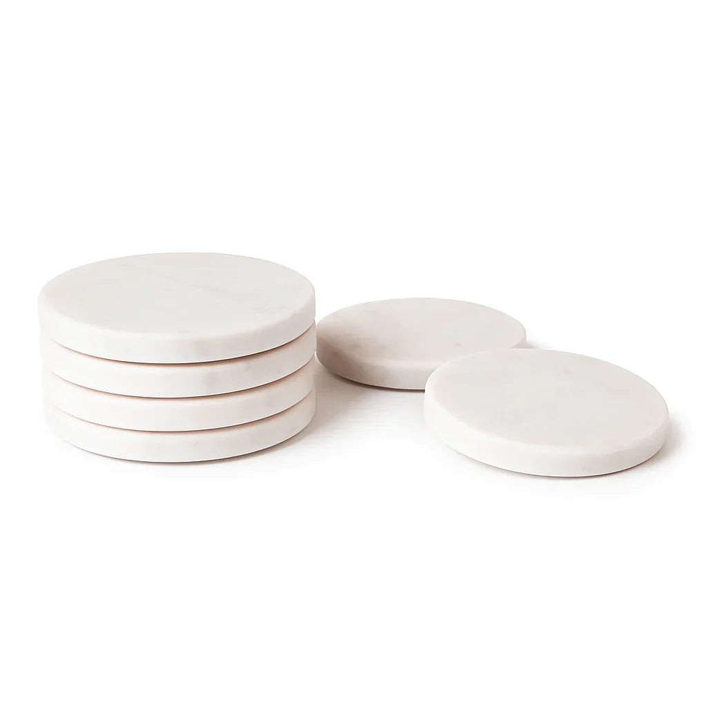 Round Marble Coasters (Plain)