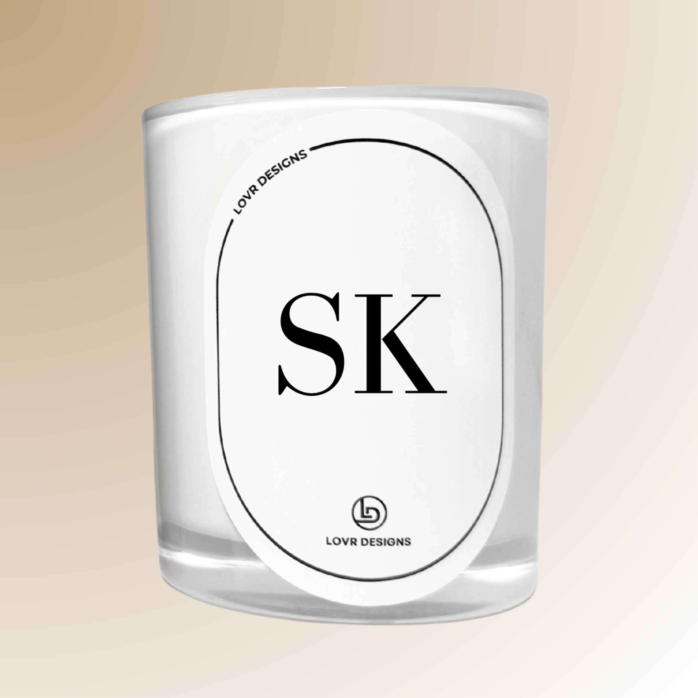 Personalised Letter Soy Candle