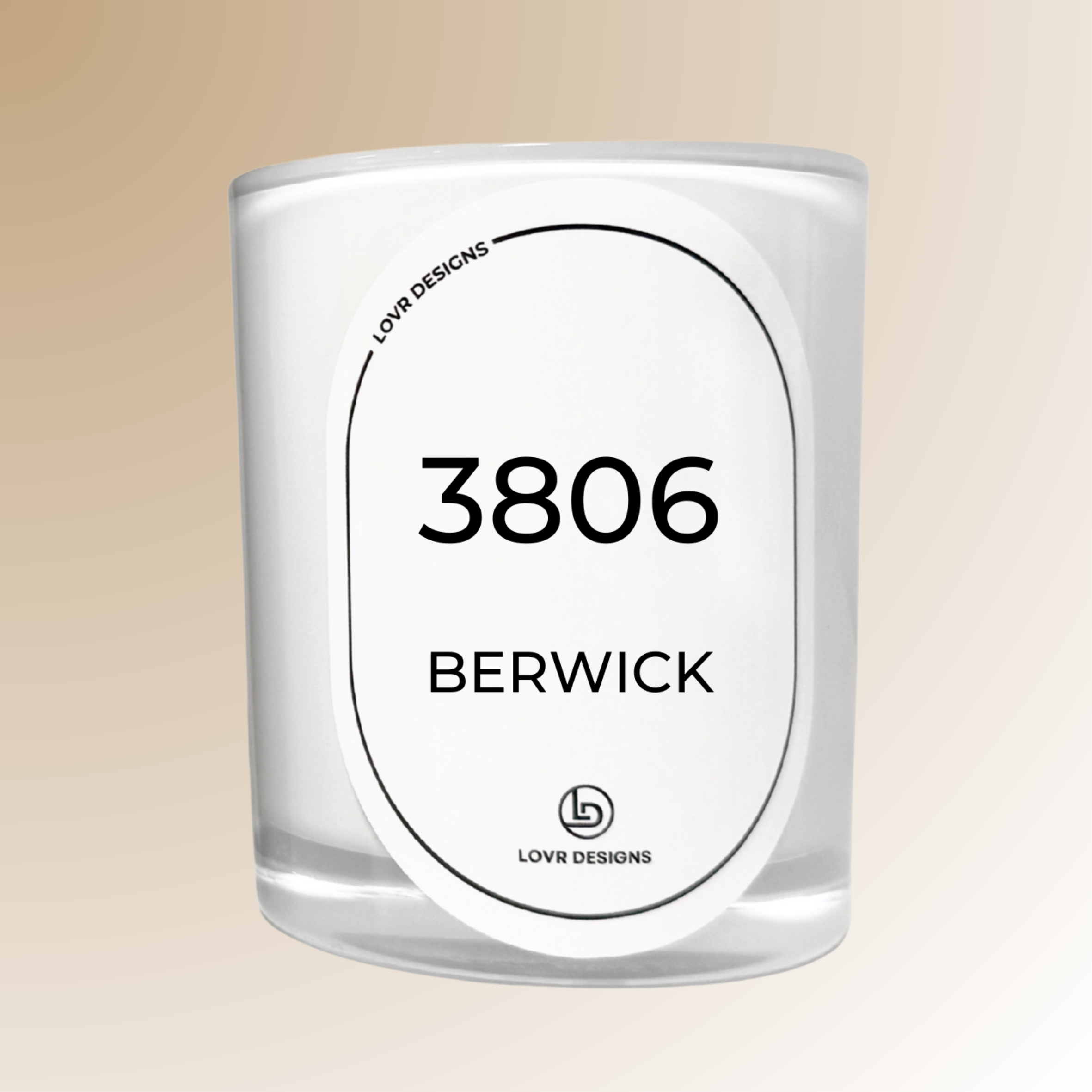 Personalised Postcode Location Soy Candle