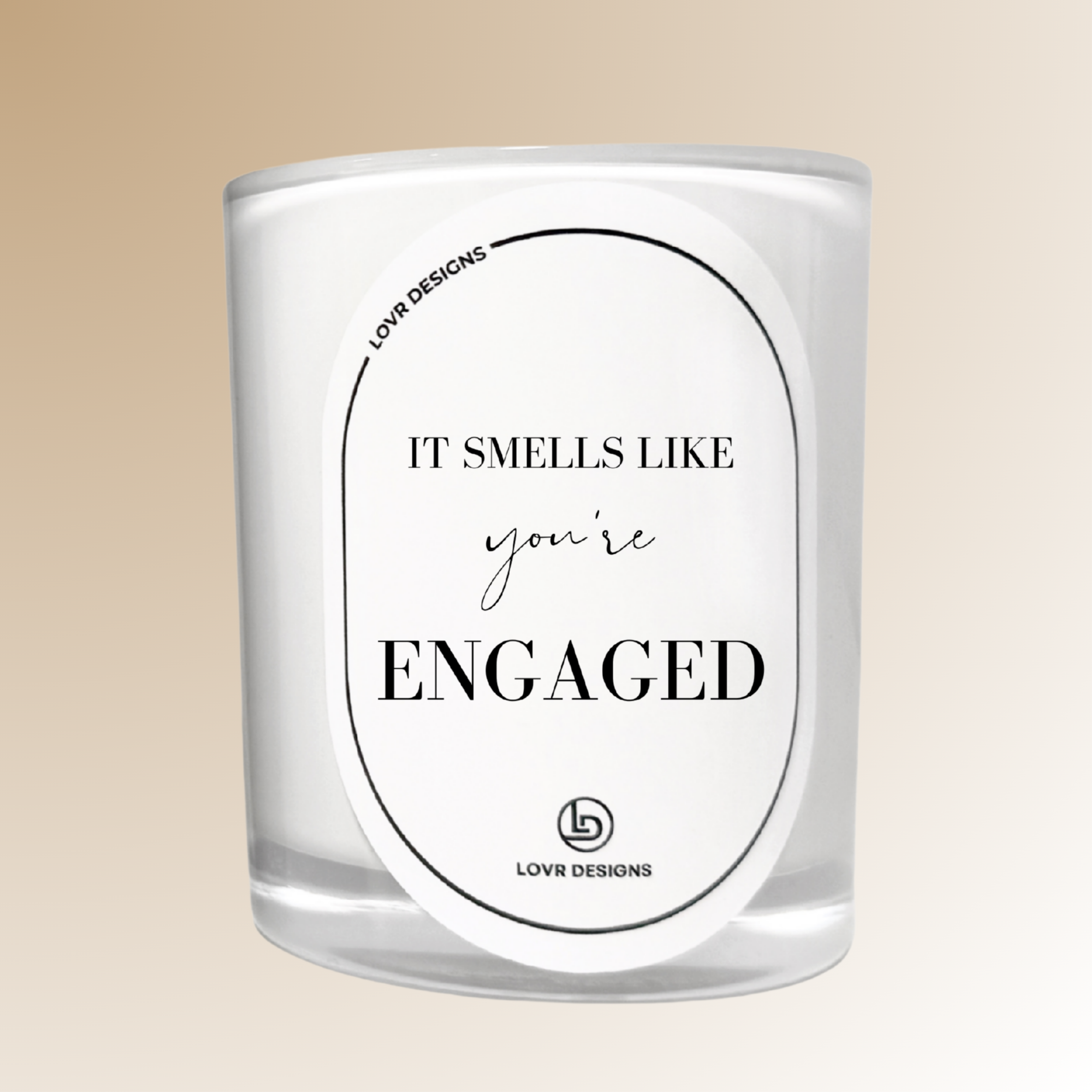 Personalised 'It Smells Like You’re Engaged' Soy Candle