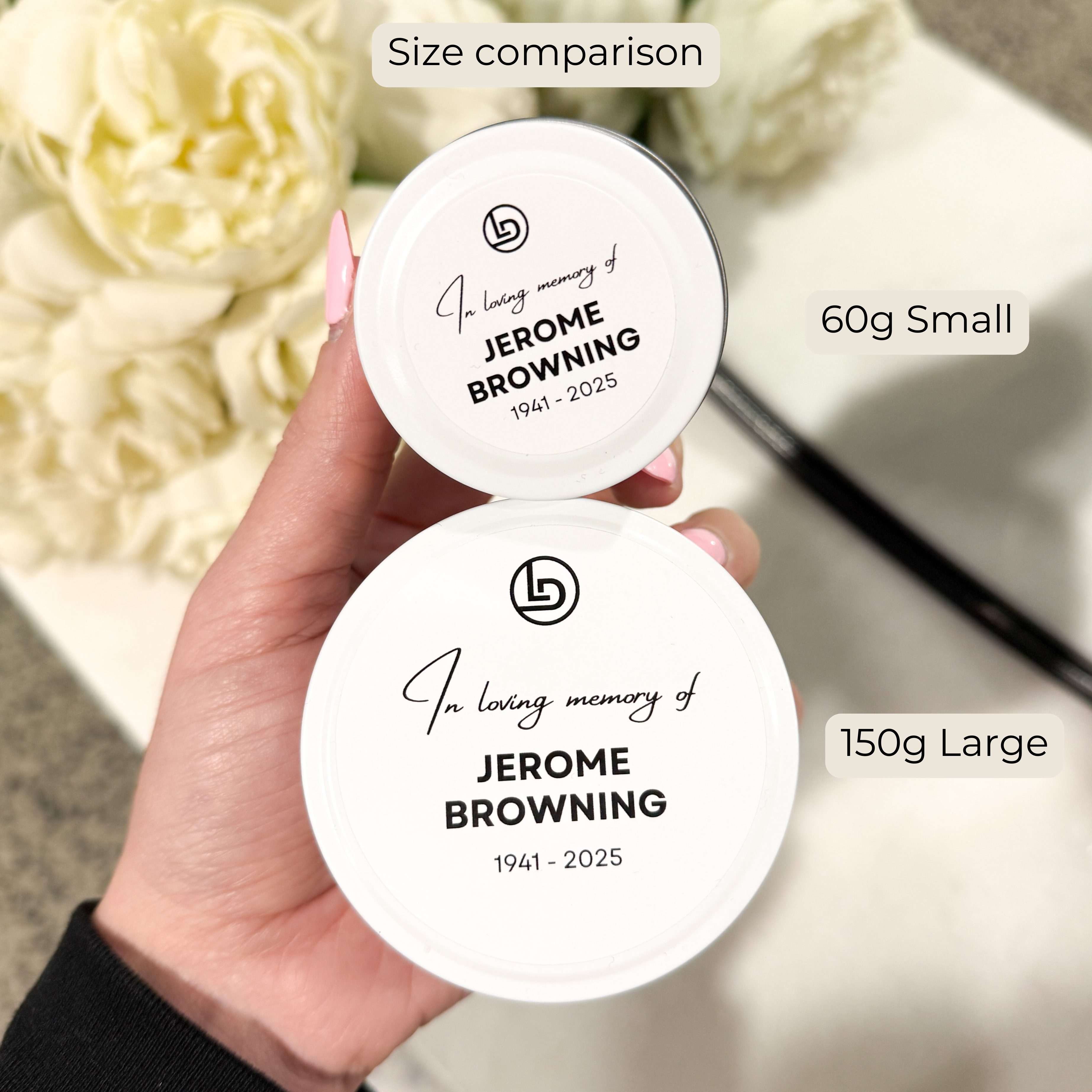 Personalised In Loving Memory Soy Candle Tin