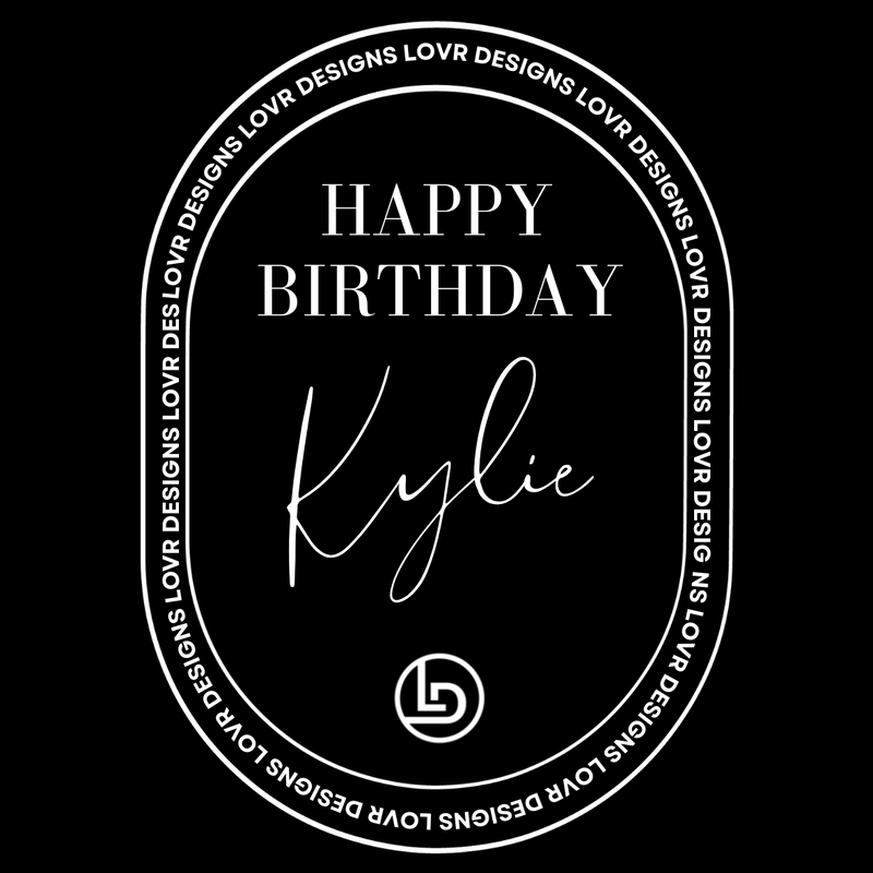 Personalised Candles for Happy Birthday Made in Melbourne LOVR Designs